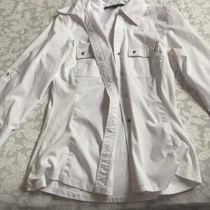 Buttoned up collared blouse